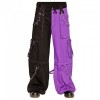 Men Bondage Trouser Punk Rock Transformer Purple Baggy Trouser